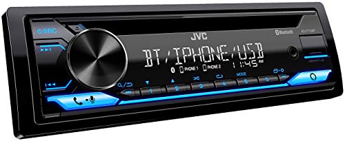 JVC KD-T710BT - CD Car Stereo, Single Din, Bluetooth Audio and Hands Free Calling w External Microphone, CD, MP3, USB, AUX Input AM/FM Radio, High Power Amp, Amazon Alexa Voice Control JVC KD-T710BT - CD Car Stereo, Single Din, Bluetooth Audio and Hands Free Calling w External Microphone, CD, MP3, USB, AUX Input AM/FM Radio, High Power Amp, Amazon Alexa Voice Control